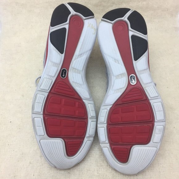 Nike Lunarglide 4 Mens 524977-005 Athletic Running Shoes US 14 US Gray w/ red - Picture 8 of 12